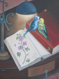 Sara Valli DUE INNAMORATI 60x80 olio su tela 2015