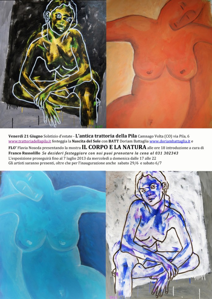 Mostra di Doriam Batt e Flò Noseda presso Antica Trattoria della Pila di Camnago Volta (CO)